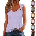 thumbnail image 1 of Ashirexll Tank Tops for Women, Fashion Casual Sleeveless Blouses Round Neck Comfortable Summer Tops, 1 of 6