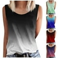 thumbnail image 1 of Ashirexll Tank Tops for Women Fashion Summer Printed Round Neck Sleeveless Comfortable Tank Blouses, 1 of 4