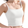 thumbnail image 1 of Ashirexll Tank Tops for Women, Summer Tops for Women, Fashion Summer Sleeveless Round Neck Solid Camisole Tank, 1 of 6
