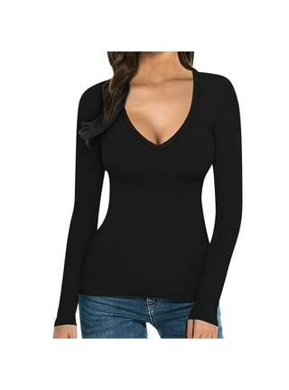Deep v neck thermal outlet