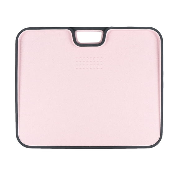 Wheat Straw Chopping Board Multi-function Cutting Board Non-slip Fruit Cutting Board Double-sided Chopping Block for Home (Pink)