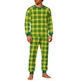 thumbnail image 1 of Ashirexll Two Piece Sets, Mens Pajamas Set, Christmas Plaid Print Fashion Casual Sleepwear Set Long Sleeve Top and Pants Home Loungewear, 1 of 5