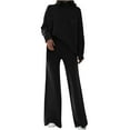thumbnail image 1 of Ashirexll Two Piece Sets for Women, Outfits for Women, Fashion Winter Round Neck Casual Long Sleeve Sweater and Long Pant Warm Set, 1 of 7