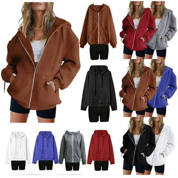 Ashirexll Two Piece Sets for Women, Womens 2 Piece Outfits, Fashion Casual Hooded Neck Long Sleeve Loose Blouse Top and Shorts Two Piece Set