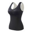 thumbnail image 1 of Ashirexll Undershirt for Women Winter Self-Heating Warm and Seamless Fleece Bottoming Camisole Tops for Women Black L, 1 of 3