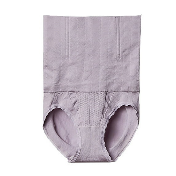 Ashirexll Underwear Women, Shapewear for Women High Waist Tight Hip Lifting Postpartum Underwear Purple L