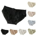 thumbnail image 1 of Ashirexll Underwear for Women, Ladies Underwear Panties, Ice Silk Traceless Mid Waist Cotton Breathable Thin Silk Panties, 1 of 3