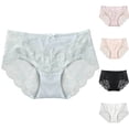 thumbnail image 1 of Ashirexll Underwear for Women, Ladies Underwear Panties, Seamless Ice Silk Comfortable Body Breathable Lace Briefs, 1 of 3