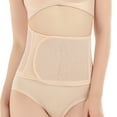 thumbnail image 1 of Ashirexll Waist Trainer for Women Abdominal Belt Universal Mesh Breathable Shaping Underwear Postpartum Belt Beige M, 1 of 6