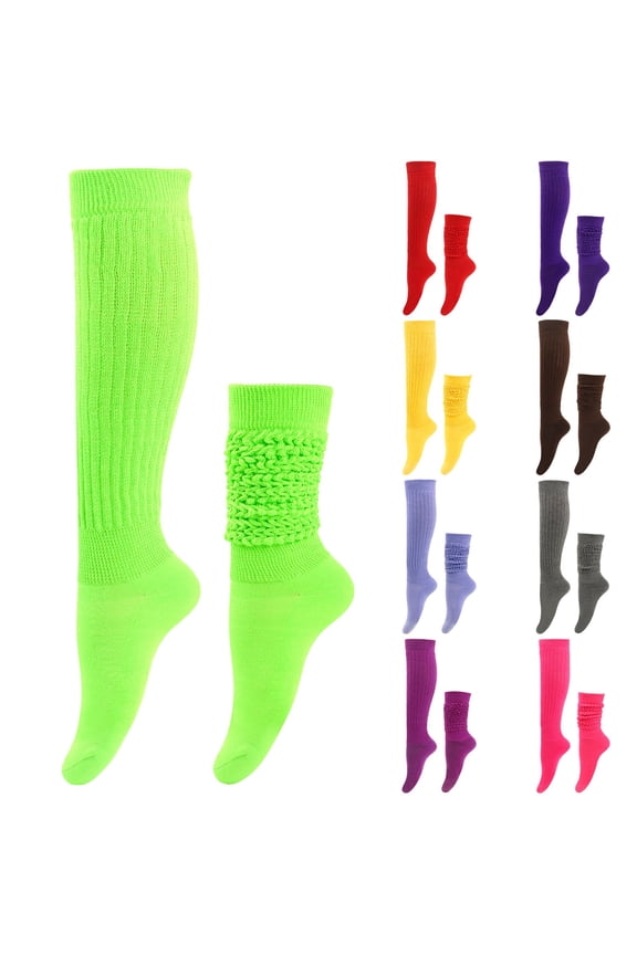 Warm Socks for Women, Womens Ankle Socks, Solid Color Classic Style Super Long Tight Knit Pile