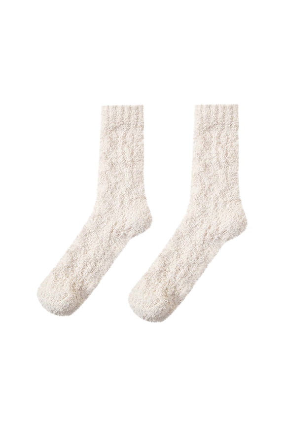 Warm Socks for Women, Womens Ankle Socks, Thick Warm Wool Blend Mid Calf Sleeping with Soft Sole