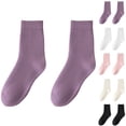 thumbnail image 1 of Ashirexll Warm Socks for Women, Womens Ankle Socks, Winter Mid Calf Socks with Soft Fleece Lining, 1 of 6