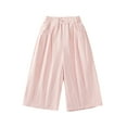 thumbnail image 1 of Ashirexll Wide Leg Pants, Summer Pants, Girls Pants 3-14Y Loose Mid Waist Wide Leg Pants Casual Summer Trousers for Children, 1 of 7