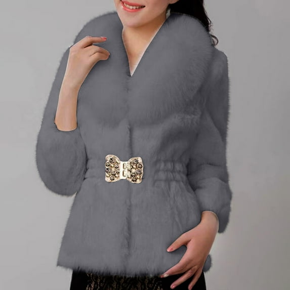 Ashirexll Winter Coats for Women, Jackets for Women trendy, Women's Faux Wool Coats Thick Warm Fall Coats Winter Fashion Long Outerwear Coats
