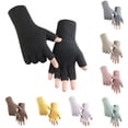thumbnail image 1 of Ashirexll Winter Gloves Women, Fingerless Gloves for Women, Ladies Winter Thickening Knitting Gwith Touch Screen Cold Proof Feature, 1 of 2
