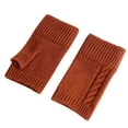 thumbnail image 1 of Ashirexll Winter Gloves Women, Fingerless Gloves for Women, Winter Fashion Knitted Half Finger Open Finger Arm Covers Gloves, 1 of 3