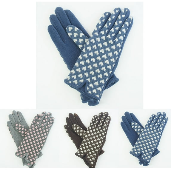 Ashirexll Winter Gloves Women, Warm Gloves, Leopard Print Gloves with Fleece Lining and Touch Screen Finger Capability