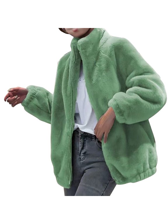 Winter Jackets for Women, Womens Winter Coats, Coats for Women Winter Double Sided Velvet Zipper Fleece Jacket Hooded