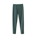thumbnail image 1 of Ashirexll Winter Leggings for Women Plus Size Solid Color Warm Pants Seamless Double-Sided German Velvet Pants High Waisted Leggings Long Pants Warm Underwear Bottoms Green 4XL, 1 of 7