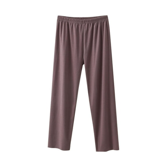 Ashirexll Winter Pajamas for Women, Pajama Pants Women, Cozy Solid Color Fleece Sleep Pants with Elastic Waistband Fashion Casual Loungewear Wear