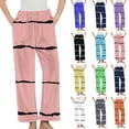 thumbnail image 1 of Ashirexll Winter Pajamas for Women, Pajama Pants Women, Printed Fleece Sleep Pants with Pockets Fashion Casual Warm and Cozy Full Length Sleepwear, 1 of 5