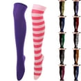 thumbnail image 1 of Ashirexll Winter Socks for Women, Knee High Socks for Women, Dark Castle Halloween Makeup Ball Themed Party Stockings, 1 of 2