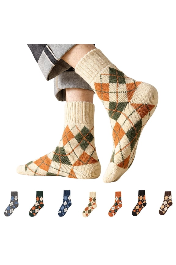 Winter Socks for Women, Womens Ankle Socks, Extra Thick Wool Velvet Mid Tube Winter