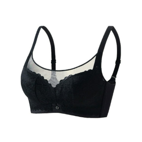 Ashirexll Women's Bras, Wireless Bras for Women, Plus Size Everyday Bras, Women's Plus Size Thin Comfortable Breathable Push-up Adjustable Bra