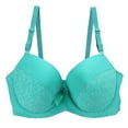 thumbnail image 1 of Ashirexll Women's Bras, Wireless Bras for Women, Plus Size Everyday Bras, Women's Sexy Plus Size Seamless Push Up Lace Bra Comfortable Breathable Base Underwear, 1 of 6