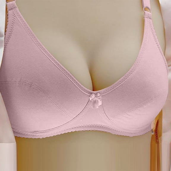Ashirexll Wireless Bras for Women, Plus Size Everyday Bras, Solid Color Seamless Nude Lifting Soft Support Bra for Women Everyday Bras