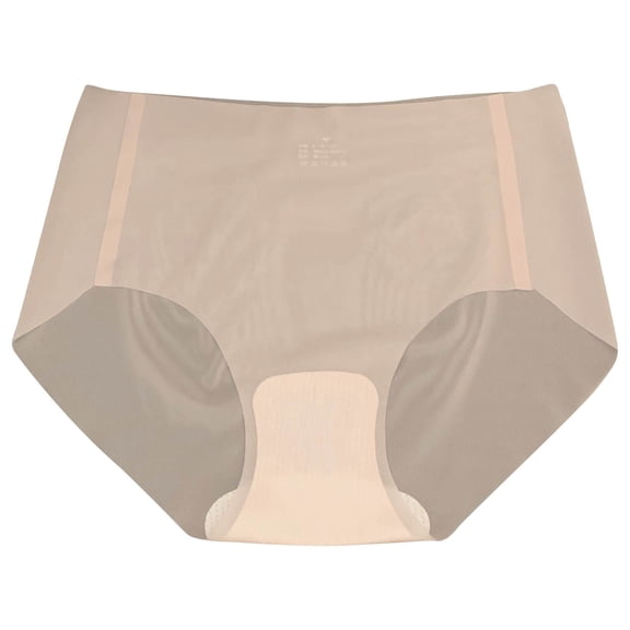 Ashirexll Women's Panties Clearance Sale! Seamless Cotton Underwear for Women, Comfortable Solid Women's Fashion Medium Waist Briefs Pink C M