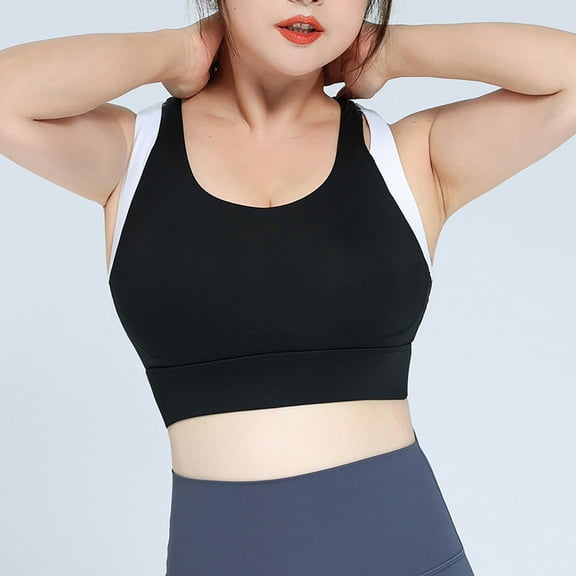 Ashirexll Women's Sports Bras, Sports Bras for Women Large Bust, Bra Soild Underwear Bra Everyday Gathering Sports Bra Yoga Underwear