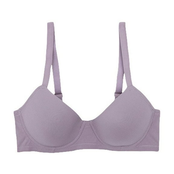 Ashirexll Women's Bras no Underwire Sports Bras for Women Large Bust Seamless V-neck Lithe Breathable Dry Chest Pad Underwear