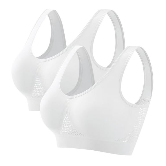 Ashirexll Women's Sports Bras, Sports Bras for Women Large Bust, 3-Pack Women Sports Bra without Support Yoga Running Underwears