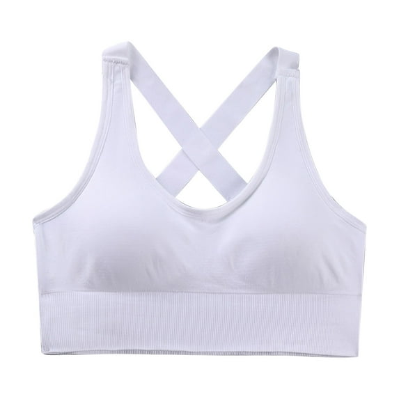 Ashirexll Women's Sports Bras, Sports Bras for Women Large Bust, Women Solid Casual Plus Size-thin Large Bra Sports Bra Full Bra Cup