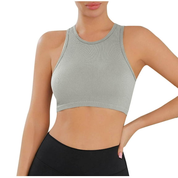 Ashirexll Women's Sports Bras, Sports Bras for Women Large Bust, Women Solid Color Yoga Running Fitness Bra Self-cultivation Clothes