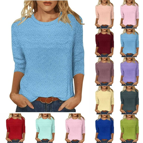 Ashirexll Womens Casual Tops, Ladies Tops and Blouses, Fashion Casual Printed T Shirt Loose Elastic Top for Trendy Women