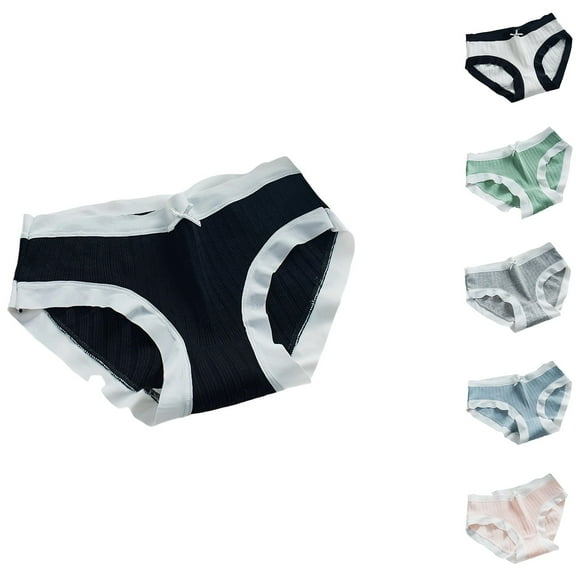 Ashirexll Womens Cotton Underwear, Ladies Underwear Panties, Comfortable Womens Underwear Mid Waist Briefs