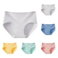 thumbnail image 1 of Ashirexll Womens Cotton Underwear, Plus Size Underwear for Women, Breathable Underwear Solid Color Cotton Triangle Panties, 1 of 3