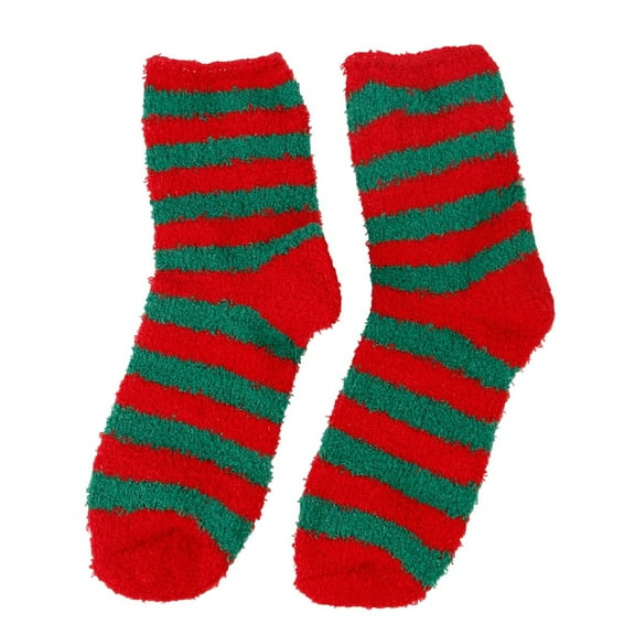 Ashirexll Womens Crew Socks, Fuzzy Socks for Women, Long Cozy Holiday Mid Calf Soft Plush Velvet Socks.