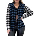 thumbnail image 1 of Ashirexll Womens Fleece Coats, Womens Winter Coats Fashion Summer Long Sleeve Turndown Collar Plaid Regular Tank Top, 1 of 2