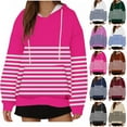 thumbnail image 1 of Ashirexll Womens Hoodies, Oversized Hoodies for Women, Ladies' Fashion Gradient Color Loose Long Sleeve Hooded Sweatshirts Casual Sports Hoodies, 1 of 5