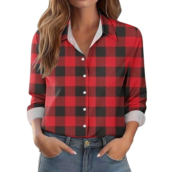 Ashirexll Womens Long Sleeve Tops Casual Winter Tops for Business Blouse Shirt Loose Fitting Long Sleeve Work Shirt Solid Color