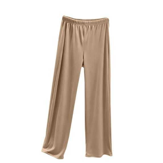 Ashirexll Womens Pajama Pants, Winter Pajamas for Women, Cozy Fleece Solid Color Sleep Pants with Elastic Waistband Fashion Casual Home Wear