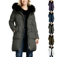 thumbnail image 1 of Ashirexll Womens Puffer Coats, Winter Coats for Women, Long Sleeve Hooded Padded Jacket in Classic Solid Color, 1 of 7