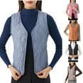 thumbnail image 1 of Ashirexll Womens Puffer Vest, Womens Winter Coats, Solid Color Down Filled Thick Warm Long Slim Fitting Tank Coats, 1 of 5