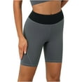 thumbnail image 1 of Ashirexll Womens Shorts Clearance, Workout Shorts Women, High Waist Yoga Short Abdomen Control Training Running Yoga Pants Black L, 1 of 7