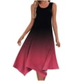 thumbnail image 1 of Ashirexll Womens Summer Dresses, Sun Dresses for Women Casual, Casual Summer Dress Sleeveless Sundress Hankerchief Hem Maxi Tank Dresses Beach Dress with Pockets Purple M, 1 of 6