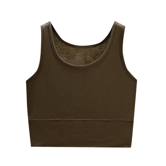 Ashirexll Womens Summer Tops, Fashion Summer Casual Solid Color Loose Round Neck Sleeveless Tank Blouses