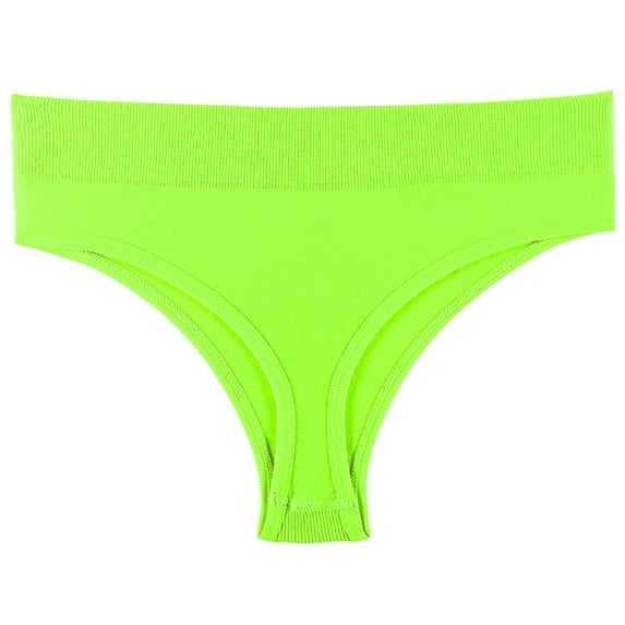 Ashirexll Womens Underwear, Breathable Underwear for Women, Solid Color Underwear Sexy Underwear Bikini Panties Silky Comfy Yoga Panties Mint Green XXL